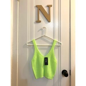 Neon crop top